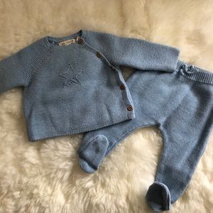 Zara knit baby outfit
